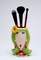 Ceramic Lady with Daisy Flower Makeup Brush or Pen Holder, Home Décor, Gift for Her, Mom, Friend, or Coworker, Vanity Décor